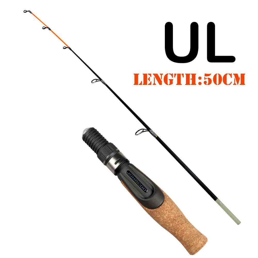 Ice Fishing Rod Soft Rip 50cm with Flat Tip Cork Handle – Outgeeker