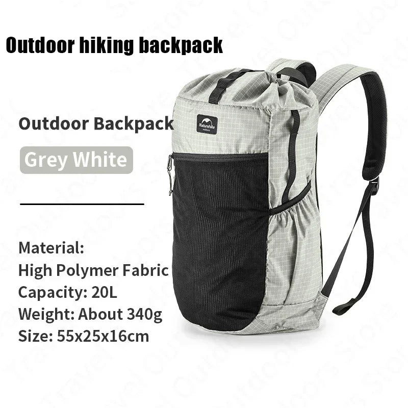 Travel Backpack 20L Lightweight High Polymer Hiking Waterproof Backpack